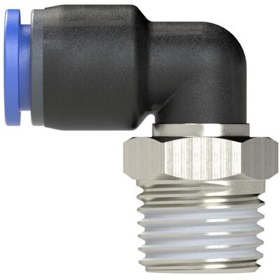 Riegler, Schlauchanschluss + Schlauchverbinder, 109287-126.014-12 L-Steckverschraubung »Blaue Serie«, drehbar, R 1/4 aussen, Ø 12 mm, 1Stk (12 mm) Riegler, Schlauchanschluss + Schlauchverbinder, 109287-126.014-12 L-Steckverschraubung »Blaue Serie«, drehbar, R 1/4 aussen, Ø 12 mm, 1Stk (12 mm)