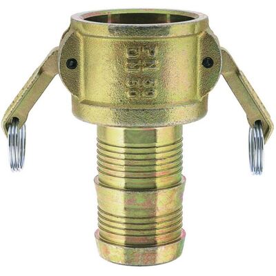 Lüdecke, Schlauchanschluss + Schlauchverbinder, Mutterteil mit Schlauchtülle voller Durchgang (38 mm) Lüdecke, Schlauchanschluss + Schlauchverbinder, Mutterteil mit Schlauchtülle voller Durchgang (38 mm)