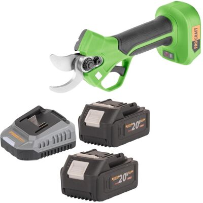 Procraft, Gartenschere, ES22Libb Akku Astschere 20 V 25 mm Brushless + 2x Akku 4,0 Ah + Ladegerät Procraft, Gartenschere, ES22Libb Akku Astschere 20 V 25 mm Brushless + 2x Akku 4,0 Ah + Ladegerät
