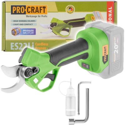 Procraft, Gartenschere, ES22Libb Akku Astschere 20 V 25 mm Brushless Solo - ohne Akku, ohne Ladegerät Procraft, Gartenschere, ES22Libb Akku Astschere 20 V 25 mm Brushless Solo - ohne Akku, ohne Ladegerät