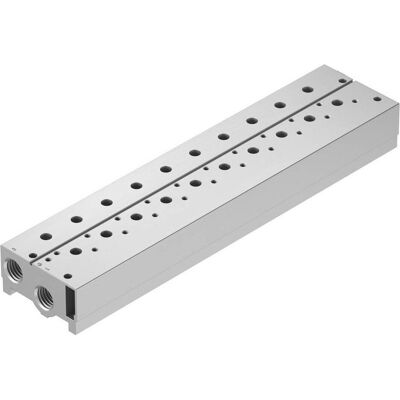 Festo, Rohrverbindungstechnik, Blocco di collegamento 8026421 VABM-B10-30S-G12-10-P3 Festo, Rohrverbindungstechnik, Blocco di collegamento 8026421 VABM-B10-30S-G12-10-P3