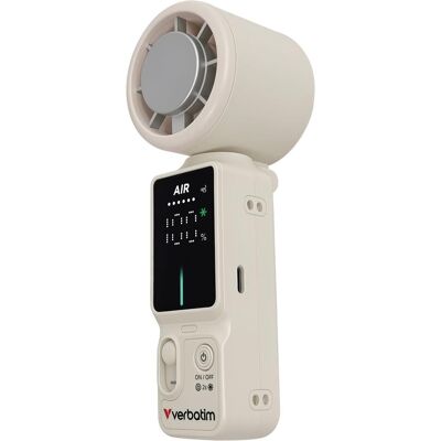 Verbatim Cool ’n’ Go Ice Touch Pro Handheld Fan White/Silver, Ventilator, Weiss, Silber Verbatim Cool ’n’ Go Ice Touch Pro Handheld Fan White/Silver, Ventilator, Weiss, Silber
