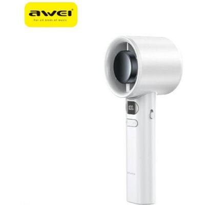 Awei Mini Wiatrak F36 2200mAh biały/white, Ventilator, Weiss Awei Mini Wiatrak F36 2200mAh biały/white, Ventilator, Weiss