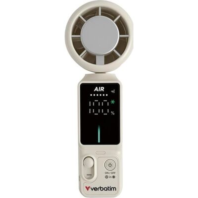 Verbatim Cool ’n’ Go Ice Touch Pro Handheld Fan White/Silver, Ventilator, Weiss, Silber Verbatim Cool ’n’ Go Ice Touch Pro Handheld Fan White/Silver, Ventilator, Weiss, Silber