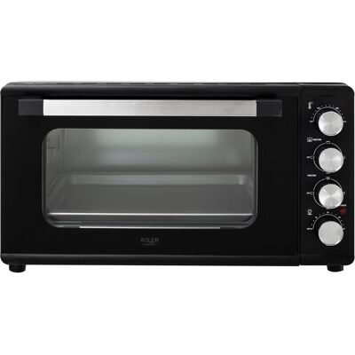 Adler AD 6030 Backofen Schwarz, Kleinbackofen, Schwarz Adler AD 6030 Backofen Schwarz, Kleinbackofen, Schwarz