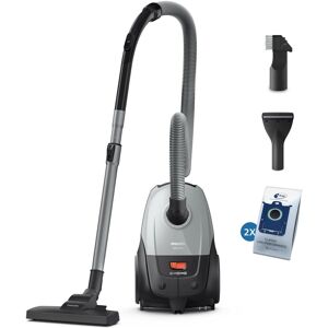 Philips Earth Bodenstaubsauger mit Beutel 2000 Series, Staubsauger, Schwarz, Grau Philips Earth Bodenstaubsauger mit Beutel 2000 Series, Staubsauger, Schwarz, Grau