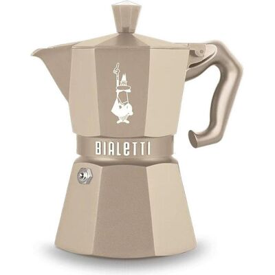 Bialetti Italienische Kaffeemaschine EXCLUSIVE 6 Tassen, Espressokocher, Beige Bialetti Italienische Kaffeemaschine EXCLUSIVE 6 Tassen, Espressokocher, Beige