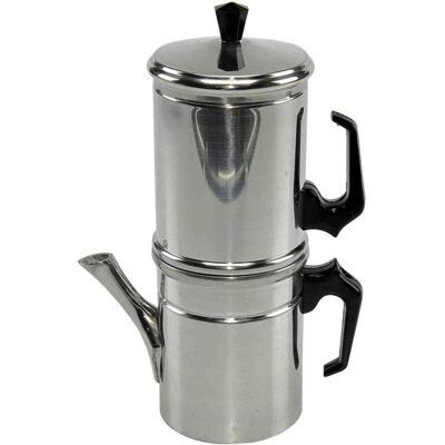 Ilsa Caffettiera Napoletana Aluminium 6, Espressokocher, Silber Ilsa Caffettiera Napoletana Aluminium 6, Espressokocher, Silber