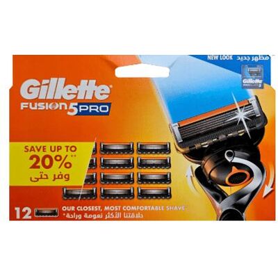 Gillette Rasierklingen, Fusion 5 Pro wymienne ostrza do maszynki 12szt (12x) Gillette Rasierklingen, Fusion 5 Pro wymienne ostrza do maszynki 12szt (12x)