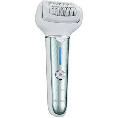 Panasonic Epilierer, Epilator ES-EL8C-G503 Operating time (max) 30 min, Number of power levels 3, Wet & Dry, Baltas/Sidab Panasonic Epilierer, Epilator ES-EL8C-G503 Operating time (max) 30 min, Number of power levels 3, Wet & Dry, Baltas/Sidab