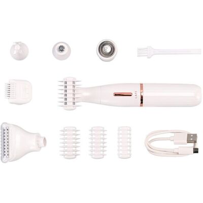 Lafe, Trimmer + Haarschneider, Multifunkcyjny trymer damski z wymiennymi końcówkami 6 w 1 UltraTrim Lafe, Trimmer + Haarschneider, Multifunkcyjny trymer damski z wymiennymi końcówkami 6 w 1 UltraTrim