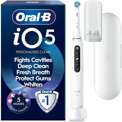 Oral-B, Elektrische Zahnbürste, iO5 Electric toothbrush, white + travel case Oral-B, Elektrische Zahnbürste, iO5 Electric toothbrush, white + travel case