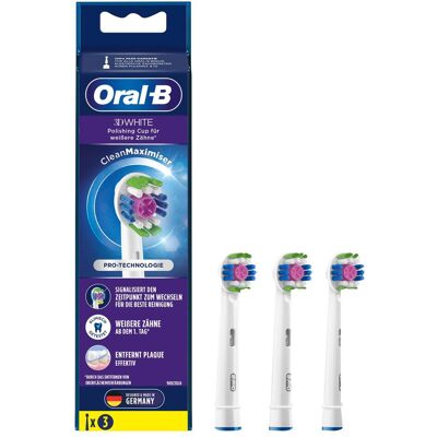 Oral-B, Zahnbürstenkopf, 3D White CleanMaximiser (3x) Oral-B, Zahnbürstenkopf, 3D White CleanMaximiser (3x)