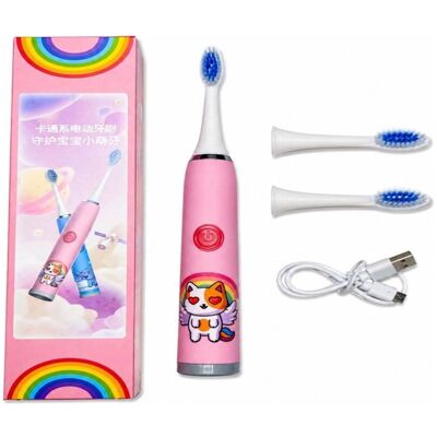 iLike, Elektrische Zahnbürste, Kinder-Zahnbürste W3 Elektrische Zahnbürste (batteriebetrieben) + 3 Aufsätze, rosa iLike, Elektrische Zahnbürste, Kinder-Zahnbürste W3 Elektrische Zahnbürste (batteriebetrieben) + 3 Aufsätze, rosa