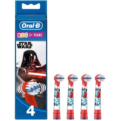 Oral-B, Zahnbürstenkopf, Kids Aufsteckbürsten, 4 Stück (4x) Oral-B, Zahnbürstenkopf, Kids Aufsteckbürsten, 4 Stück (4x)