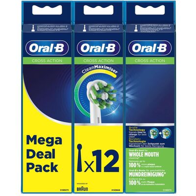 Oral-B, Zahnbürstenkopf, Cross Action CleanMaximiser (12x) Oral-B, Zahnbürstenkopf, Cross Action CleanMaximiser (12x)