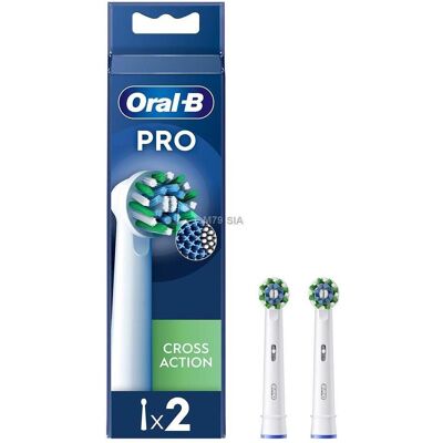 Braun Zahnbürstenkopf Cross Action, 2 Stück Braun Zahnbürstenkopf Cross Action, 2 Stück