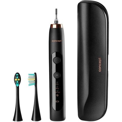 Concept, Elektrische Zahnbürste, Schallzahnbürste mit Reiseetui Perfect Smile schwarz ZK7011 Concept, Elektrische Zahnbürste, Schallzahnbürste mit Reiseetui Perfect Smile schwarz ZK7011