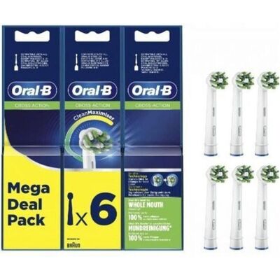 Oral-B, Zahnbürstenkopf, Electric Toothbrush Refill Cross Action Pro (6x) Oral-B, Zahnbürstenkopf, Electric Toothbrush Refill Cross Action Pro (6x)