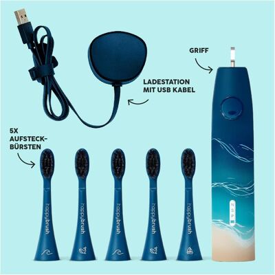 happybrush, Elektrische Zahnbürste, Eco Vibe Ocean 3 happybrush, Elektrische Zahnbürste, Eco Vibe Ocean 3