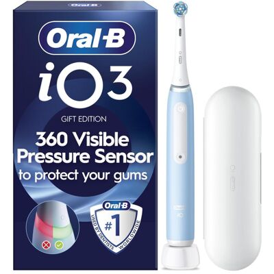 Oral-B, Elektrische Zahnbürste, iO3 Electric toothbrush, blue with travel case Oral-B, Elektrische Zahnbürste, iO3 Electric toothbrush, blue with travel case