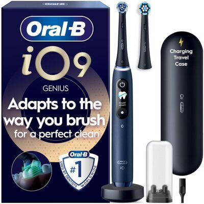 Oral-B, Elektrische Zahnbürste, Oral B - iO9 Electric Toothbrush - Sapphire Blue - 2 Brush Head, Charging Travel Case Oral-B, Elektrische Zahnbürste, Oral B - iO9 Electric Toothbrush - Sapphire Blue - 2 Brush Head, Charging Travel Case