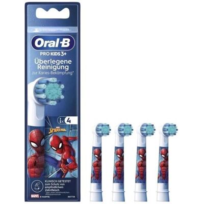 Oral-B, Zahnbürstenkopf, Końcówki do szczoteczki EB10S-4 Spiderman (4-pak) (4x) Oral-B, Zahnbürstenkopf, Końcówki do szczoteczki EB10S-4 Spiderman (4-pak) (4x)