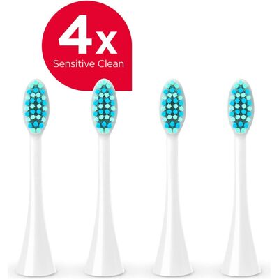Concept, Zahnbürstenkopf, Ersatzkopf Sensitive Clean weiss ZK0072 (4x) Concept, Zahnbürstenkopf, Ersatzkopf Sensitive Clean weiss ZK0072 (4x)