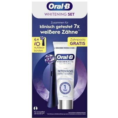Oral-B, Zahnbürstenkopf, iO Radiant White 4er + 3D White Clinical Kü (4x) Oral-B, Zahnbürstenkopf, iO Radiant White 4er + 3D White Clinical Kü (4x)