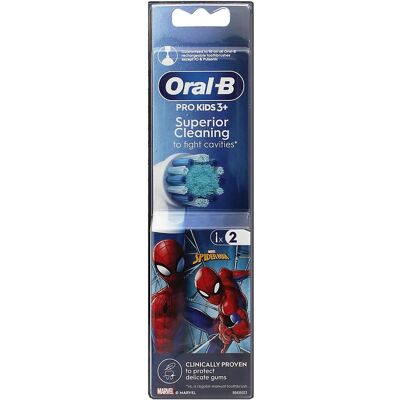 Oral-B, Zahnbürstenkopf, Aufsteckbürsten Kids Spiderman (2x) Oral-B, Zahnbürstenkopf, Aufsteckbürsten Kids Spiderman (2x)