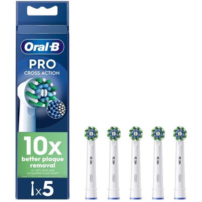 Oral-B, Zahnbürstenkopf, Pro Cross Action Ersatzköpfe für elektrische Zahnbürsten (5x) Oral-B, Zahnbürstenkopf, Pro Cross Action Ersatzköpfe für elektrische Zahnbürsten (5x)