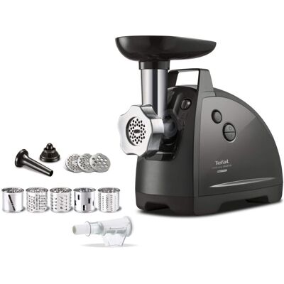 Tefal NE6858 mincer Black, Stainless steel, Fleischwolf, Schwarz Tefal NE6858 mincer Black, Stainless steel, Fleischwolf, Schwarz
