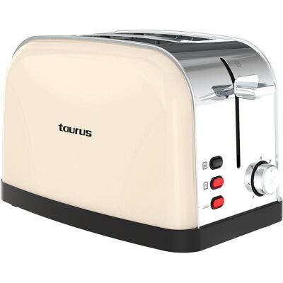 Taurus Toaster Two Slot Vintage 2 Cream, Toaster, Beige Taurus Toaster Two Slot Vintage 2 Cream, Toaster, Beige