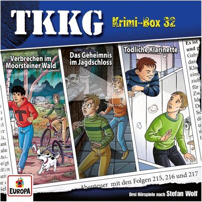 Europa TKKG Krimi-Box 32 (F215-217), Hörbücher von Stefan Wolf Europa TKKG Krimi-Box 32 (F215-217), Hörbücher von Stefan Wolf