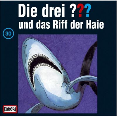 Europa Die drei DREI FRAGEZEICHEN 030 - und das Riff der Haie, Hörbücher von Alfred, Hitchcock Europa Die drei DREI FRAGEZEICHEN 030 - und das Riff der Haie, Hörbücher von Alfred, Hitchcock