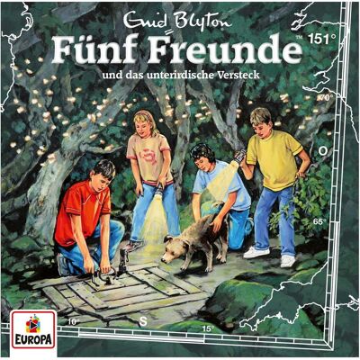 Europa Fünf Freunde 151 - und das unterirdische Versteck, Hörbücher von Blyton, Enid Europa Fünf Freunde 151 - und das unterirdische Versteck, Hörbücher von Blyton, Enid