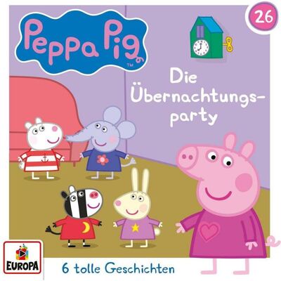 Europa Peppa Pig 26 - Die Übernachtungsparty, Hörbücher Europa Peppa Pig 26 - Die Übernachtungsparty, Hörbücher