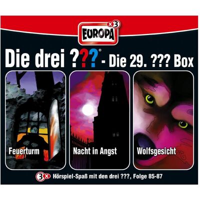 Sony Die drei??? Box 29. Folgen 85 - 87 (drei Fragezeichen) 3 CDs, Hörbücher von Die drei ??? Sony Die drei??? Box 29. Folgen 85 - 87 (drei Fragezeichen) 3 CDs, Hörbücher von Die drei ???
