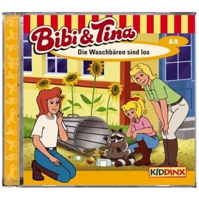 Kiddinx Die Waschbären Sind Los, Hörbücher von Bibi & Tina Kiddinx Die Waschbären Sind Los, Hörbücher von Bibi & Tina