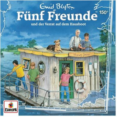 Europa Fünf Freunde 150 - und der Verrat auf dem Hausboot, Hörbücher von Enid Blyton Europa Fünf Freunde 150 - und der Verrat auf dem Hausboot, Hörbücher von Enid Blyton