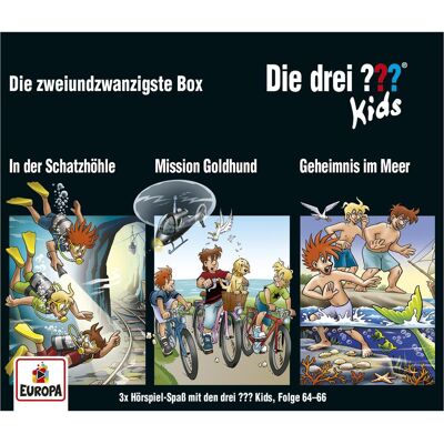 Europa Die drei DREI FRAGEZEICHEN kids - 22 Box (F64-66), Hörbücher Europa Die drei DREI FRAGEZEICHEN kids - 22 Box (F64-66), Hörbücher