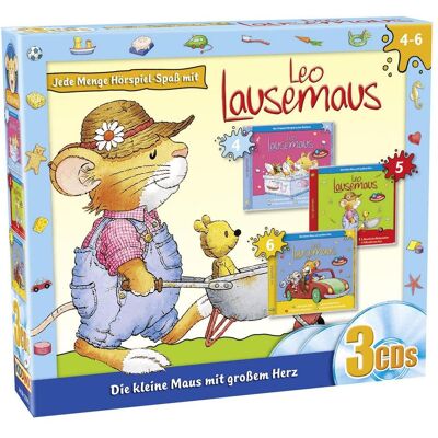 Kiddinx Leo Lausemaus 3 Cd Box (Folge 4-6), Hörbücher von Leo Lausemaus Kiddinx Leo Lausemaus 3 Cd Box (Folge 4-6), Hörbücher von Leo Lausemaus