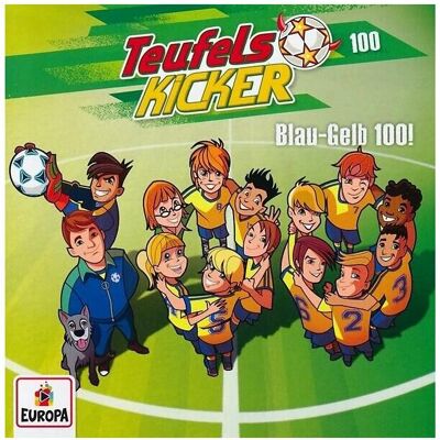 Sony Folge 100: Blau-Gelb 100!, Hörbücher von Teufelskicker Sony Folge 100: Blau-Gelb 100!, Hörbücher von Teufelskicker