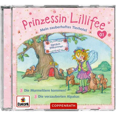 Coppenrath Prinzessin Lillifee - Mein zauberhaftes Tierhotel (CD 1), Hörbücher von Monika Finsterbusch Coppenrath Prinzessin Lillifee - Mein zauberhaftes Tierhotel (CD 1), Hörbücher von Monika Finsterbusch