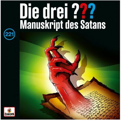 Europa Die drei DREI FRAGEZEICHEN 221 - Manuskript des Satans, Hörbücher von Die drei ??? Europa Die drei DREI FRAGEZEICHEN 221 - Manuskript des Satans, Hörbücher von Die drei ???