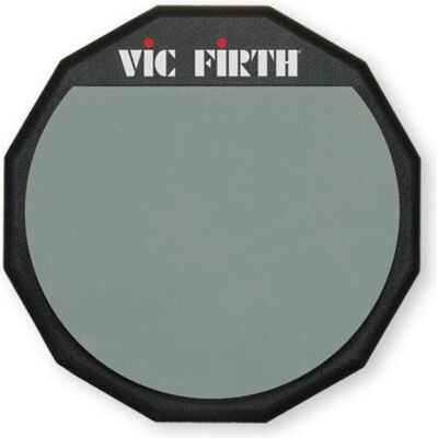 Vic Firth VFPAD12 Practice Pad 12", Schlagzeug Zubehör, Schwarz, Grau Vic Firth VFPAD12 Practice Pad 12", Schlagzeug Zubehör, Schwarz, Grau