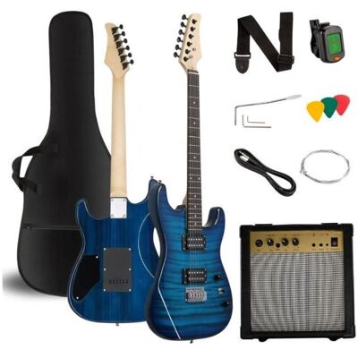 No Name V-TONE EGW 39 BL gitara elektryczna 4/4 stratocast (E-Gitarre), Gitarre, Blau No Name V-TONE EGW 39 BL gitara elektryczna 4/4 stratocast (E-Gitarre), Gitarre, Blau