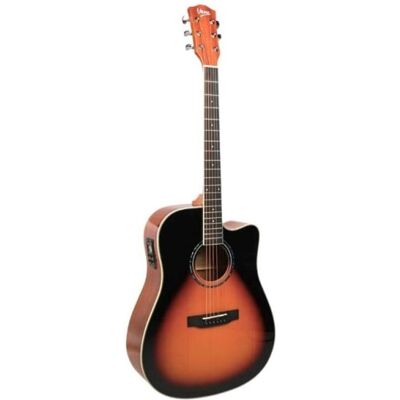 V-tone VEAG1 CE VS elektroakustische Gitarre 4/4 Holz (Akustik Gitarre, ABS-Kunststoff, Fichtensperrholz, HPL, Mahagoni-Sperrholz, Okoume, Pps), Gitarre, Bronze, Schwarz V-tone VEAG1 CE VS elektroakustische Gitarre 4/4 Holz (Akustik Gitarre, ABS-Kunststoff, Fichtensperrholz, HPL, Mahagoni-Sperrholz, Okoume, Pps), Gitarre, Bronze, Schwarz