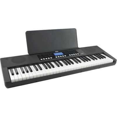 Axus 61-Key Portable Touch-Sensitive Lightweight Keyboard with Power Supply, 450 Voices, and Music Stand (61 Tasten), Keyboard, Schwarz Axus 61-Key Portable Touch-Sensitive Lightweight Keyboard with Power Supply, 450 Voices, and Music Stand (61 Tasten), Keyboard, Schwarz