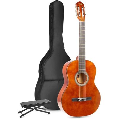 Max Chitarra Classica (Konzertgitarre, Ahornhals, Korpus aus Lindenholz), Gitarre, Braun Max Chitarra Classica (Konzertgitarre, Ahornhals, Korpus aus Lindenholz), Gitarre, Braun